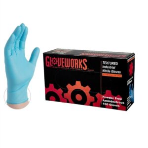 INPF Gloveworks Nitrile Textured Gloves XXLarge