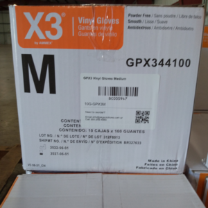 GPX3 Vinyl Gloves Medium
