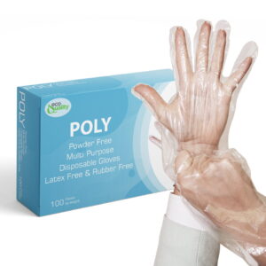 PGLOVE Poly Gloves - LG, 4 Boxes/500/Case, Price/Cs
