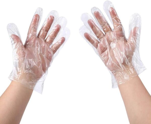 PGLOVE Poly Gloves - MED, 4 Boxes/500/Case, Price/Cs - Image 2