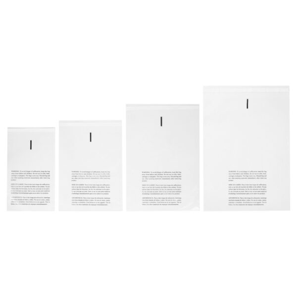 10 x 15 + 1 1/2LP Resealable Lip and Tape Bag w/Suffocation Warning