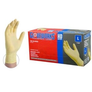 GPPFT Gloveworks Latex Exam Glove XSmall