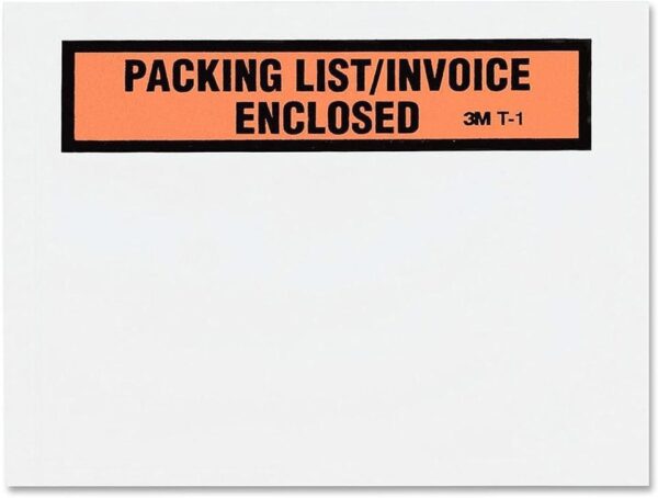4 1/2 x 5 1/2 Packing List/Invoice Enclosed Envelopes
